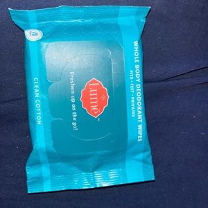 2 BRAND NEW LUME whole body deodorant wipes (scent:Clean Cotton)